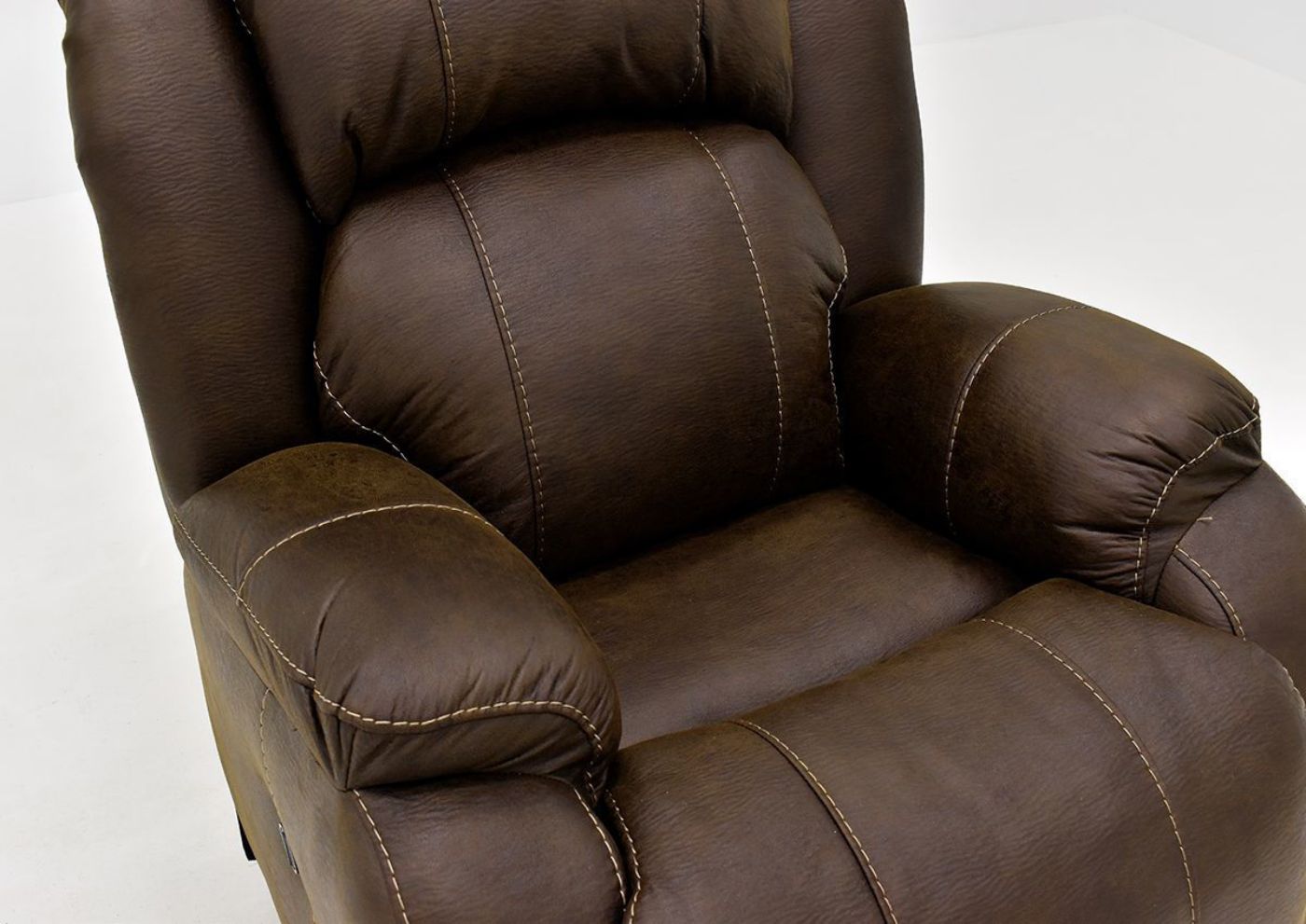 Brown Denali POWER Recliner by HomeStretch Top View | Home Furniture Plus Bedding