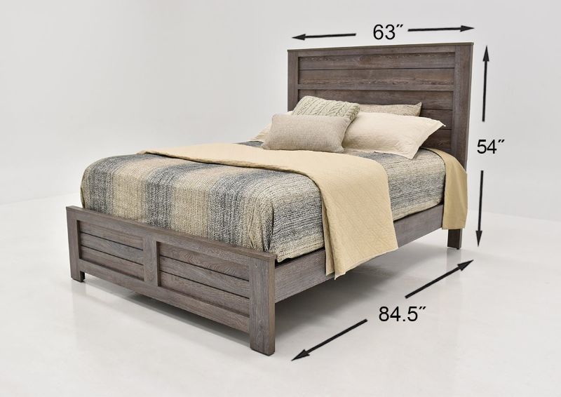 Bateson Queen Bed by Crownmark Dimensions | Home Furniture Plus Bedding
