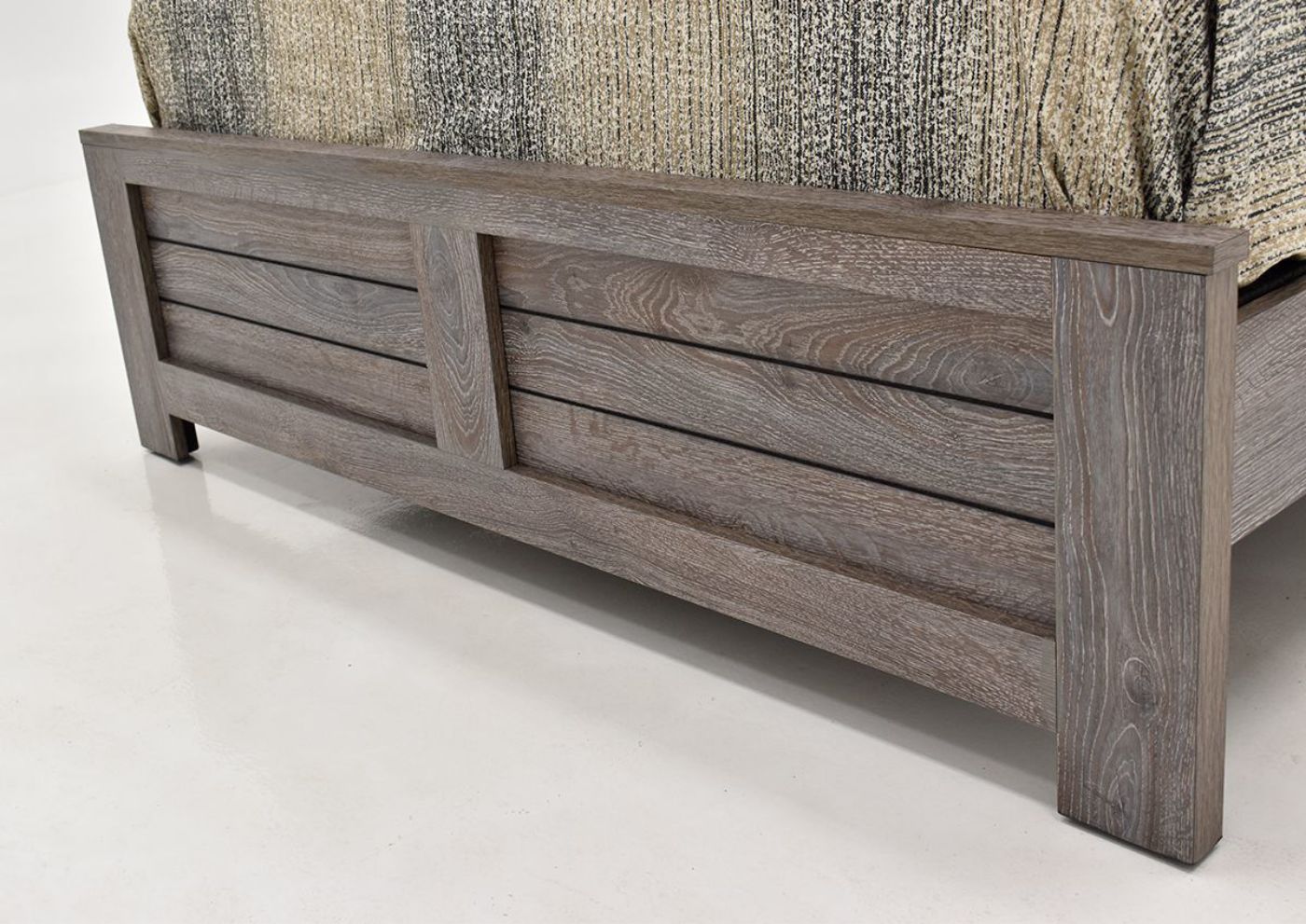 Close Up of the Ship Lap Design on the Bateson Footboard | Home Furniture Plus Bedding