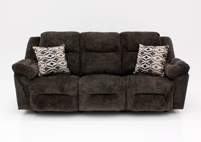Donnelly Reclining Sofa, Dark Brown, Front Facing | Home Furniture Plus Bedding