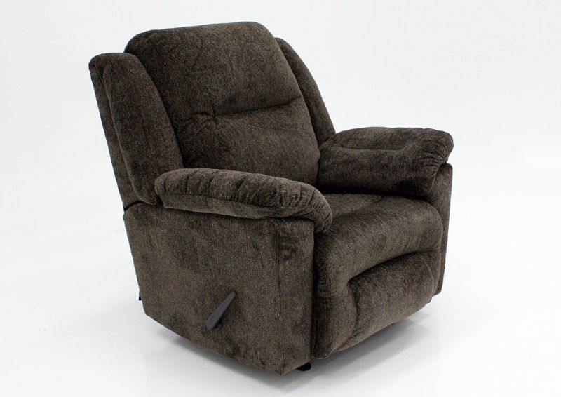 Dark Brown Donnelly Recliner at an Angle | Home Furniture Plus Mattress