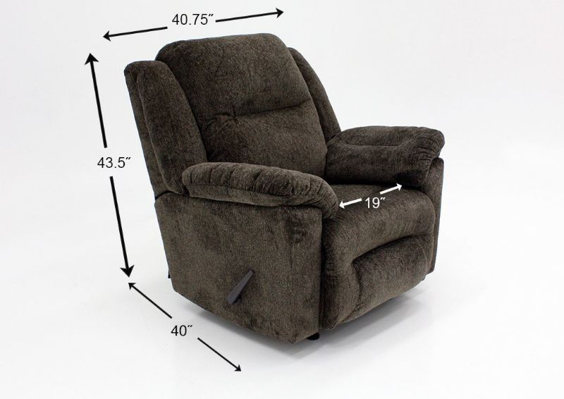 Dark Brown Donnelly Recliner Dimensions | Home Furniture Plus Mattress
