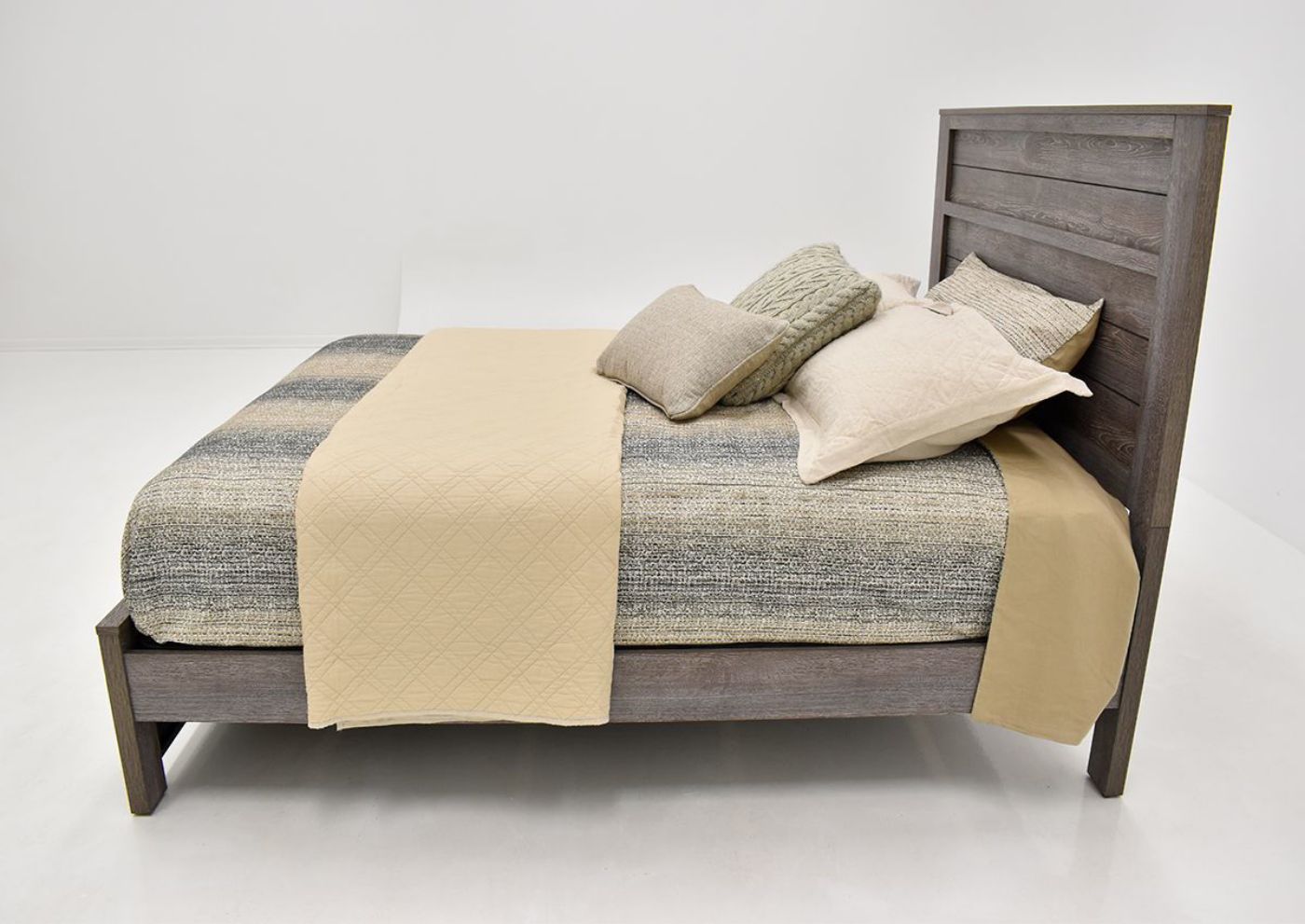 Side View of the Bateson Queen Size Bed | Home Furniture Plus Bedding