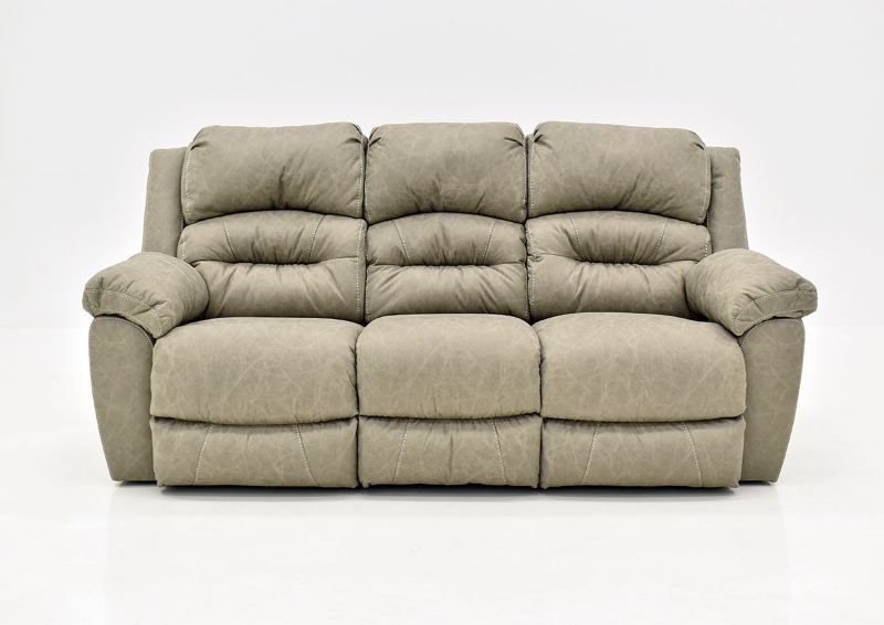 Tan Bella POWER Reclining Sofa by Franklin Furniture Showing the Front View, Made in the USA | Home Furniture Plus Bedding