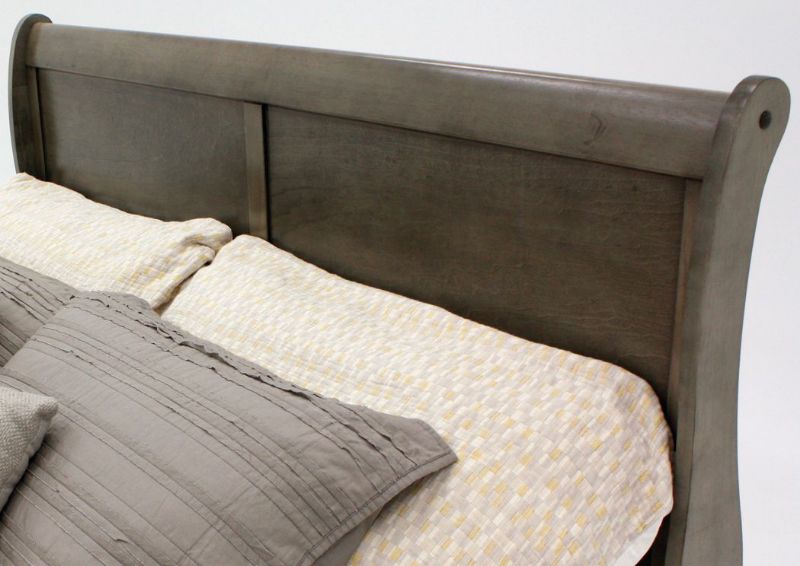 Gray Louis Philippe Full Size Bed Showing the Headboard | Home Furniture Plus Bedding