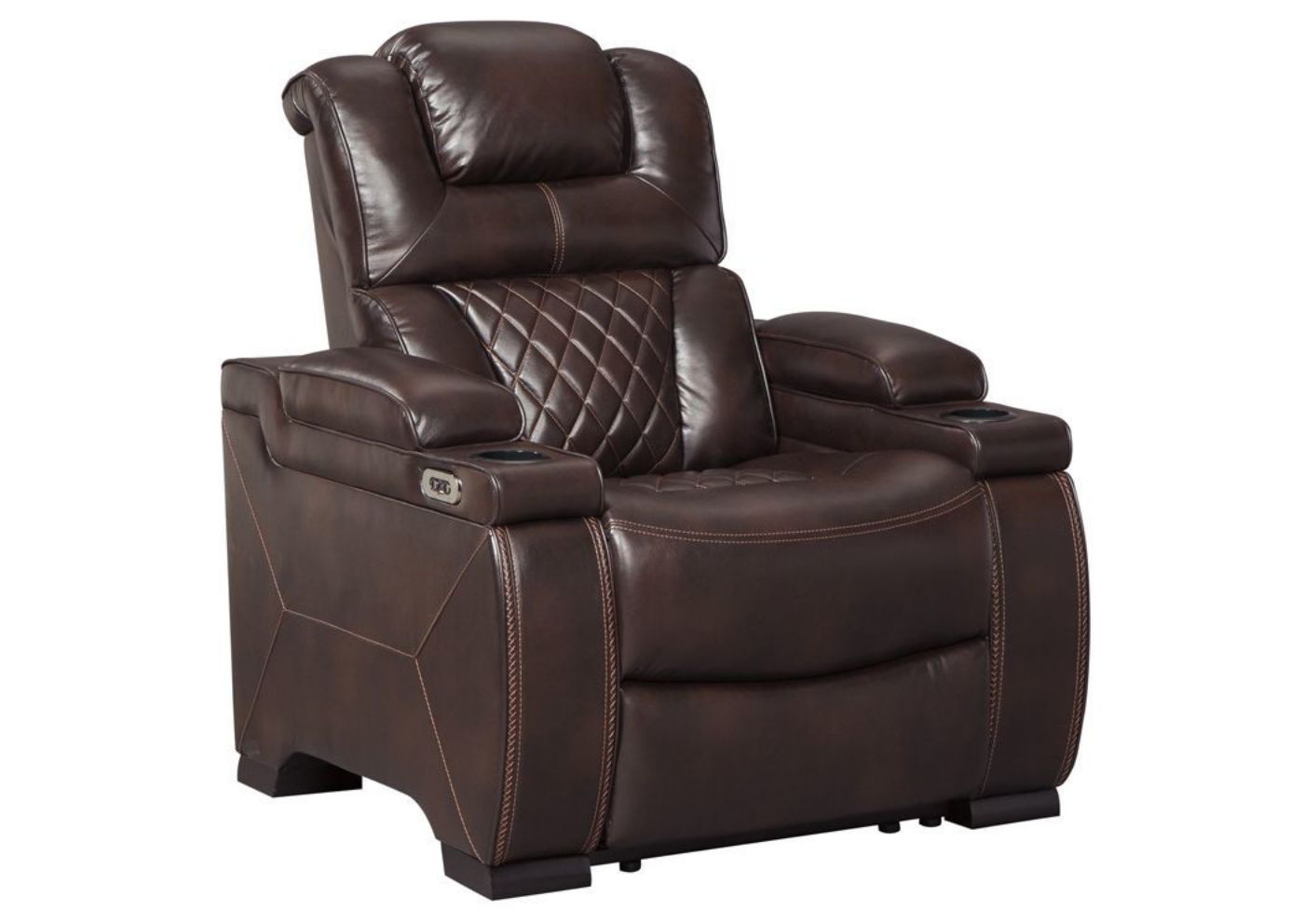 Picture of Warnerton POWER Recliner - Dark Brown