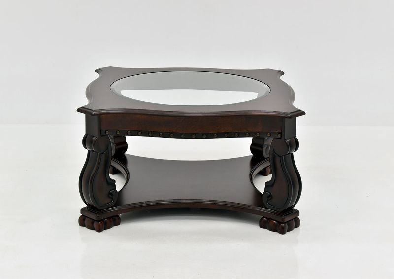 Dark Brown Madison Coffee Table by Crown Mark Facing Front | Home Furniture Plus Bedding