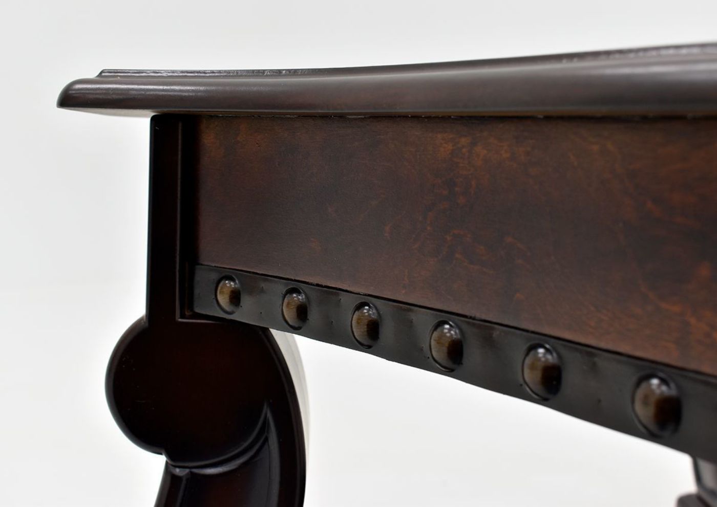 Dark Brown Madison Coffee Table by Crown Mark Showing Decorative Details | Home Furniture Plus Bedding