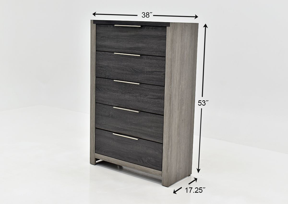 Carter Chest of Drawers - Gray | Home Furniture