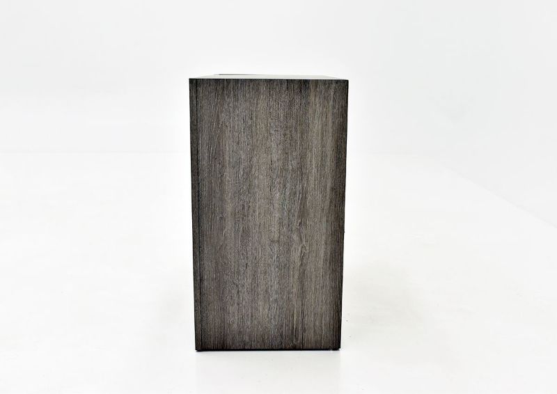 Two-Tone Gray Carter Nightstand by Lane Home Furnishings Showing the Side View | Home Furniture Plus Bedding