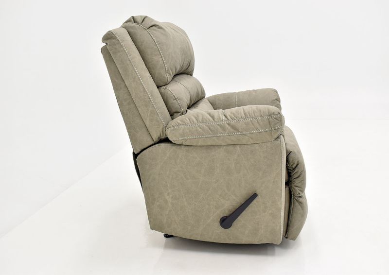 Tan Bella Recliner by Franklin Furniture Showing the Side View, Made in the USA | Home Furniture Plus Bedding