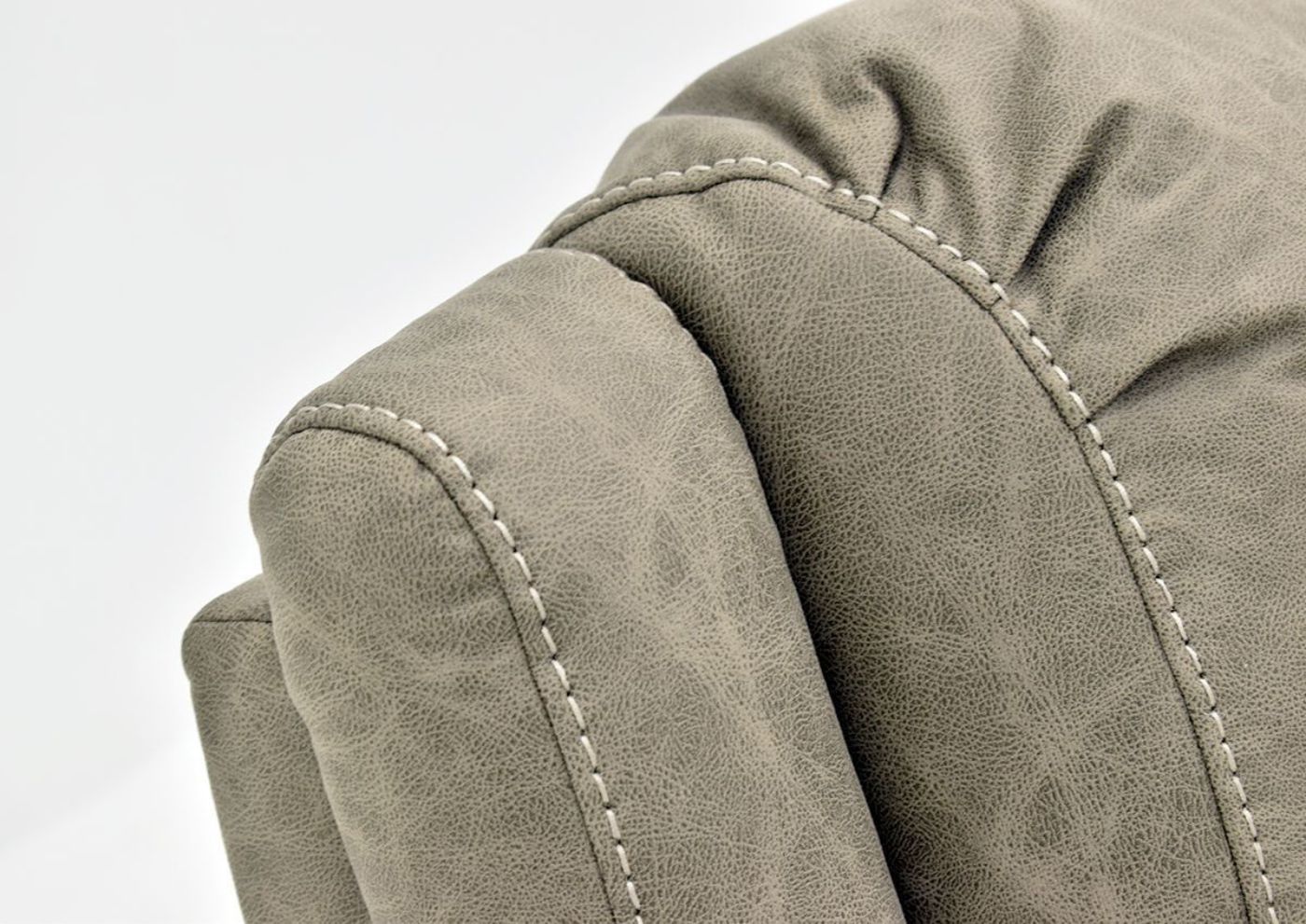 Tan Bella POWER Recliner by Franklin Furniture, Showing the Accent Stitching Detail, Made in the USA | Home Furniture Plus Bedding