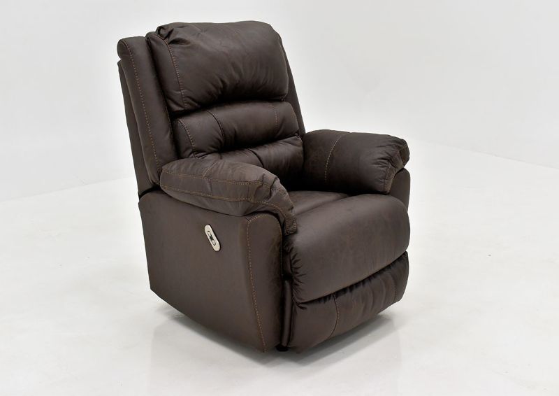Dark Brown Bella POWER Recliner Set by Franklin Furniture, Showing the Angle View, Made in the USA | Home Furniture Plus Bedding