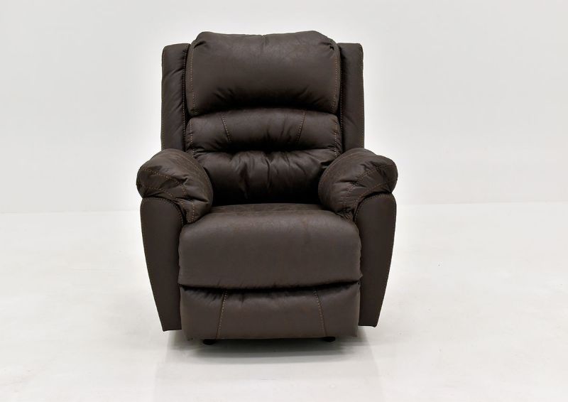 Dark Brown Bella Recliner by Franklin Furniture. Showing the Front View. Made in the USA | Home Furniture Plus Bedding