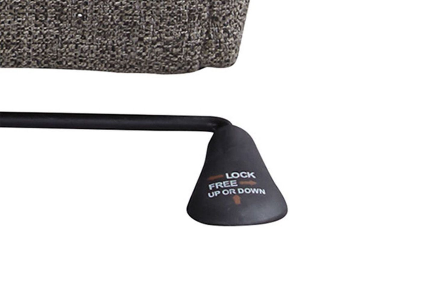 Graphite Swivel Desk Chair by Ashley Furniture Showing the Height Adjustment Lever Detail | Home Furniture Plus Bedding