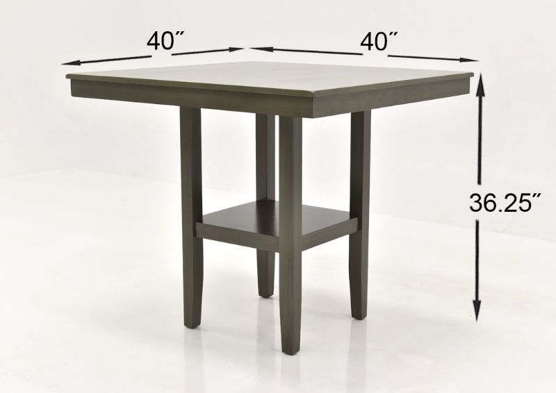 Gray Loft Counter Height Dining Table Set by Standard Furniture Showing the Counter Height Table Dimensions | Home Furniture Plus Bedding