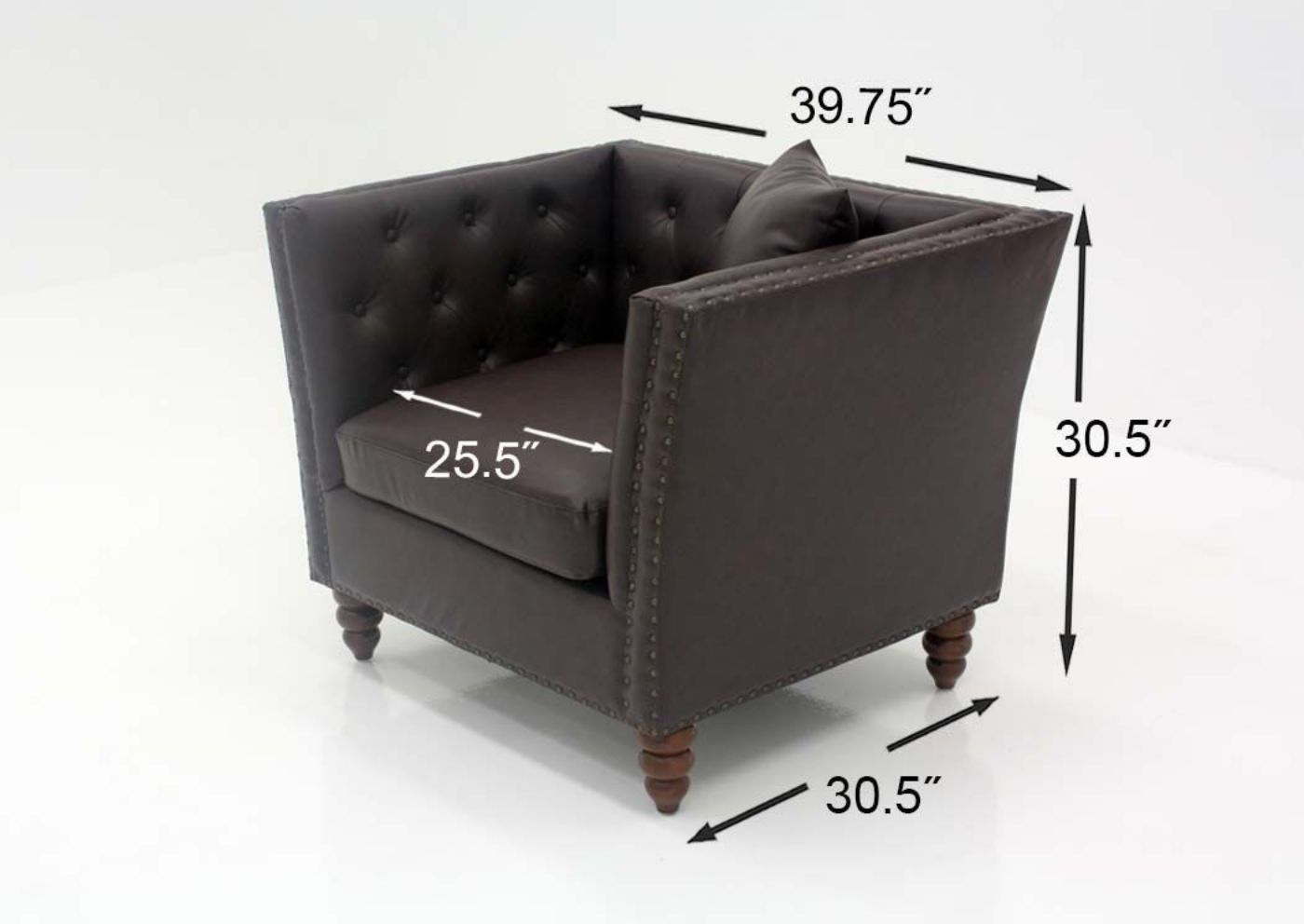 Brown Westerly Chair Dimensions | Home Furniture Plus Bedding
