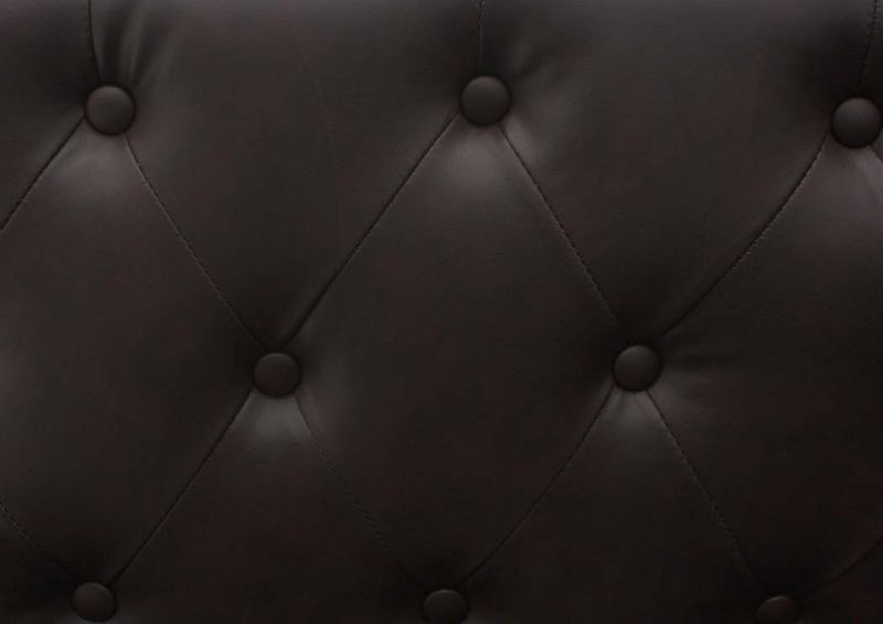 Brown Westerly Chair Button Tufted Upholstery Detail | Home Furniture Plus Bedding