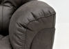 Dark Gray Sierra Rocker Recliner by HomeStretch Showing the Padded Arm, Made in the USA | Home Furniture Plus Bedding