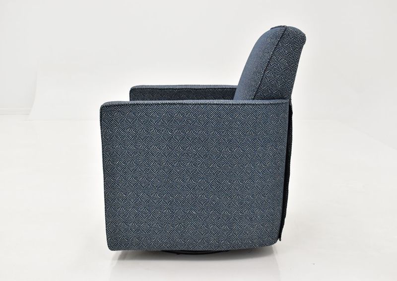 Picture of Ellison Swivel Accent Chair - Dark Blue