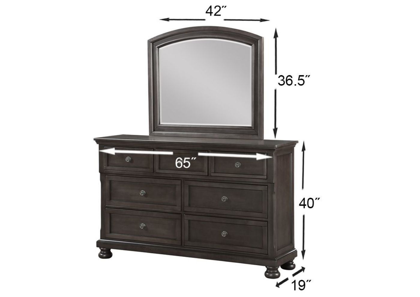 Picture of Sophia Queen Storage Bedroom Set - Gray