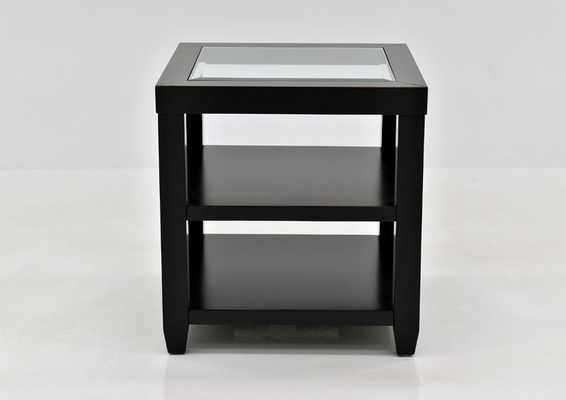 Black Urban End Table by Jofran Showing the Front View | Home Furniture Plus Bedding