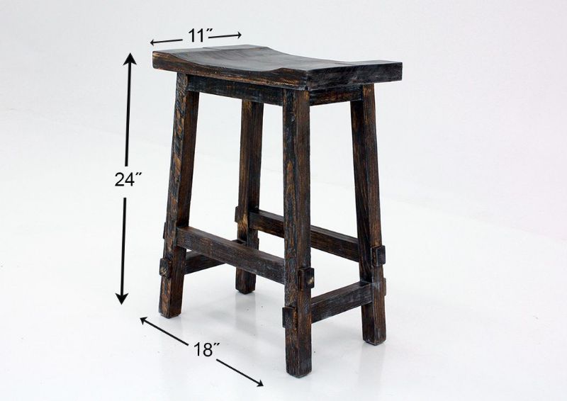 Picture of Harland 24 Inch Barstool - Weatherwood