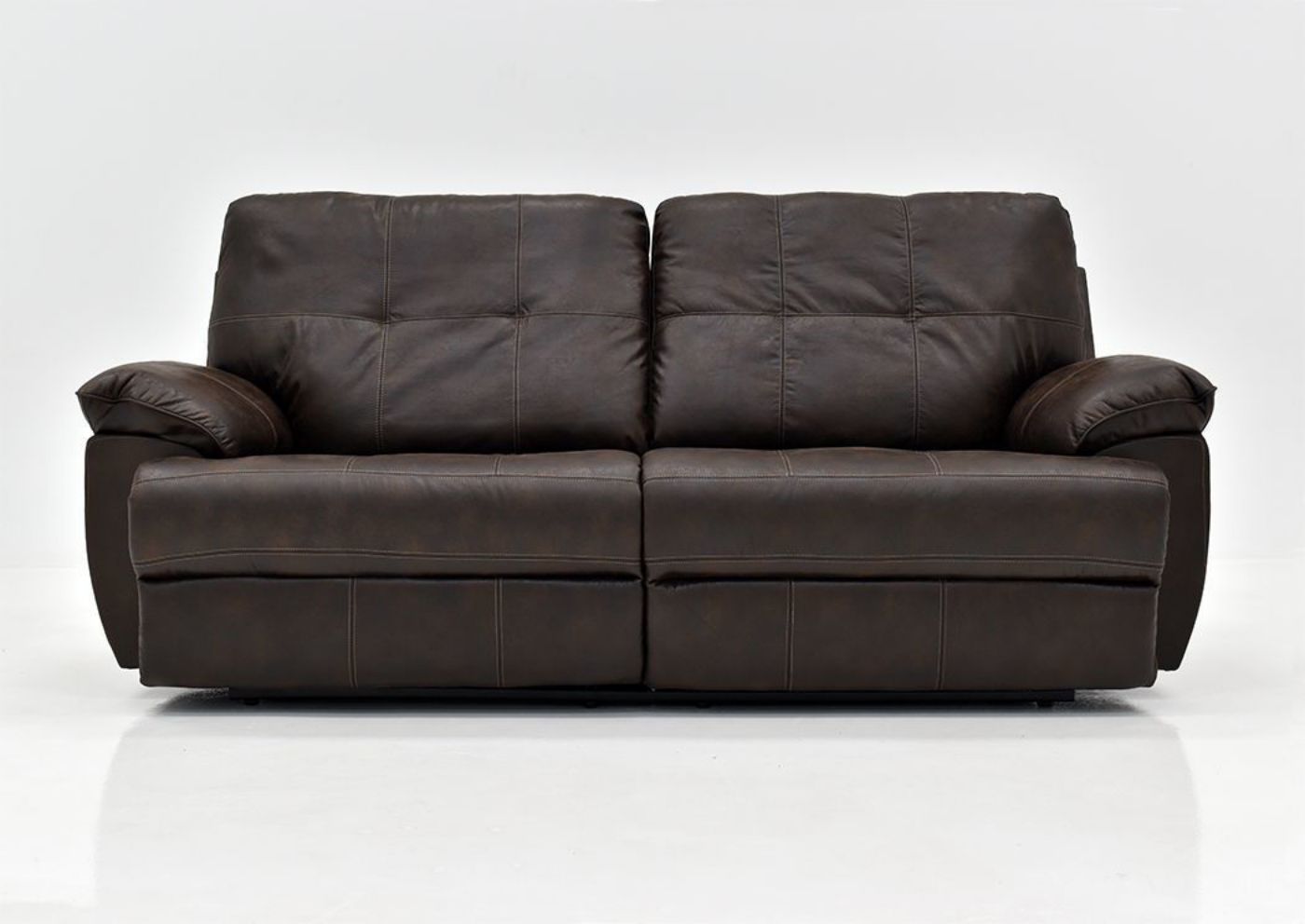 Brown Hollister Reclining Sofa by Standard Furniture - Facing Front | Home Furniture Plus Bedding