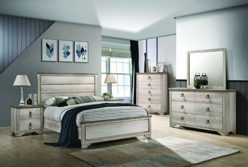Patterson King Size Bedroom Set with Gray Finish | Home Furniture Plus Bedding