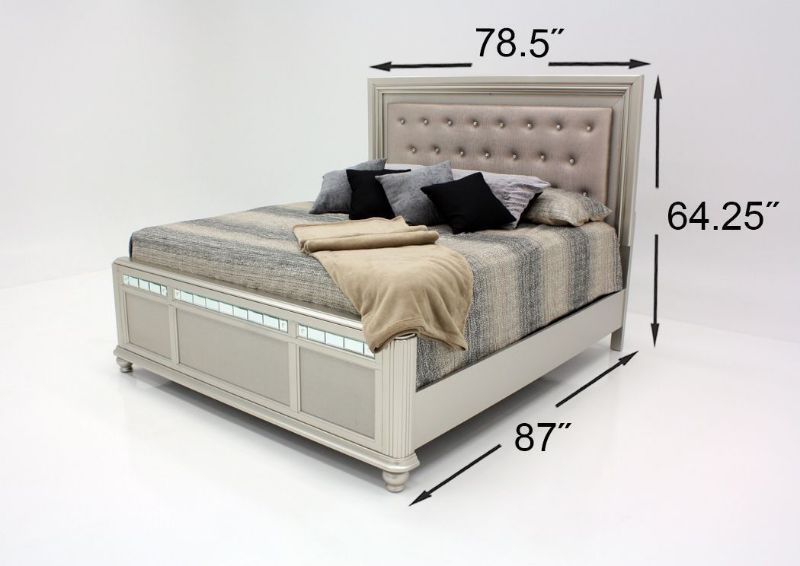 Regency King Size Bed with Dimension Details | Home Furniture Plus Bedding