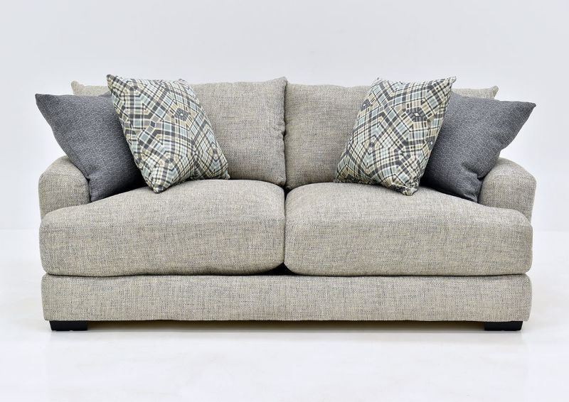 Light Gray Crosby Sofa by Franklin Furniture Showing the Front View, Made in the USA | Home Furniture Plus Bedding
