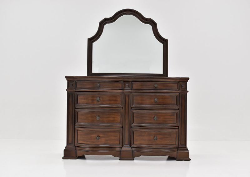 Front Facing View of the Plaza Dresser in Brown by Avalon Furniture | Home Furniture Plus Bedding