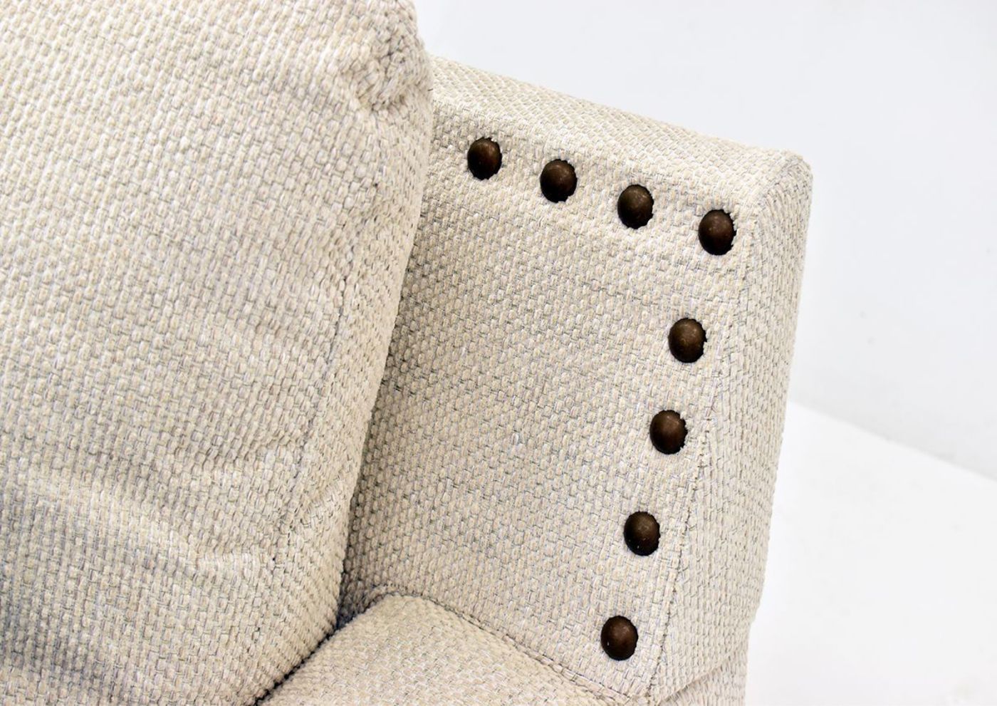 Off White Brynwood Sofa by Franklin Furniture, Showing the Upholstery Detail, Made in the USA | Home Furniture Plus Bedding