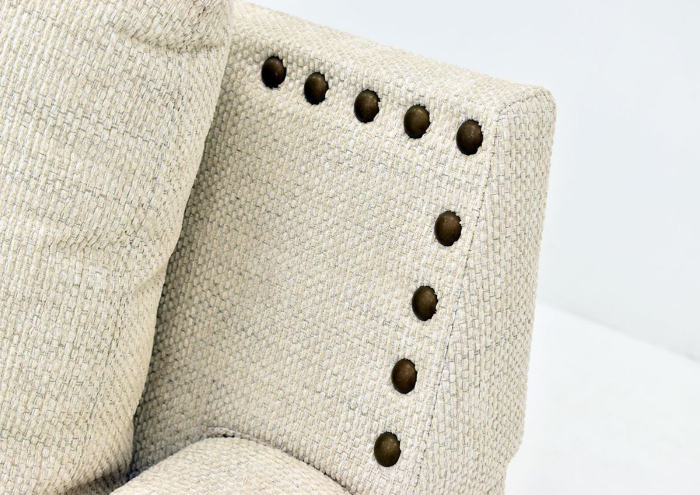 Off White Brynwood Sofa Set by Franklin Furniture, Showing the Upholstery Detail, Made in the USA | Home Furniture Plus Bedding
