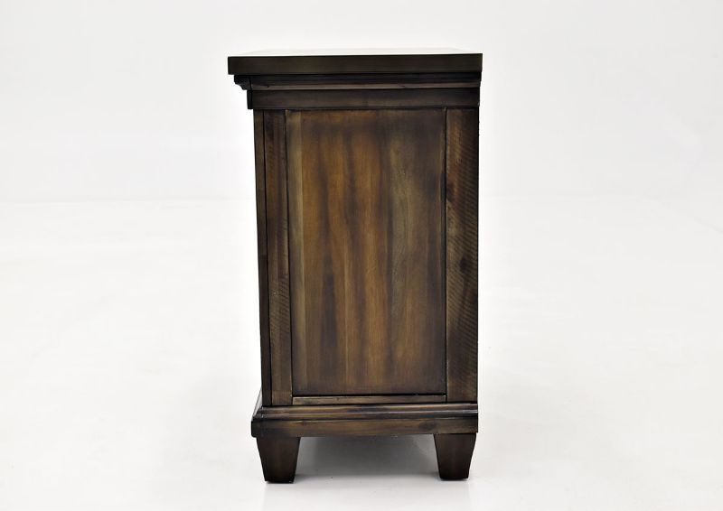Dark Brown McCabe Nightstand by Elements Showing the Side View | Home Furniture Plus Bedding