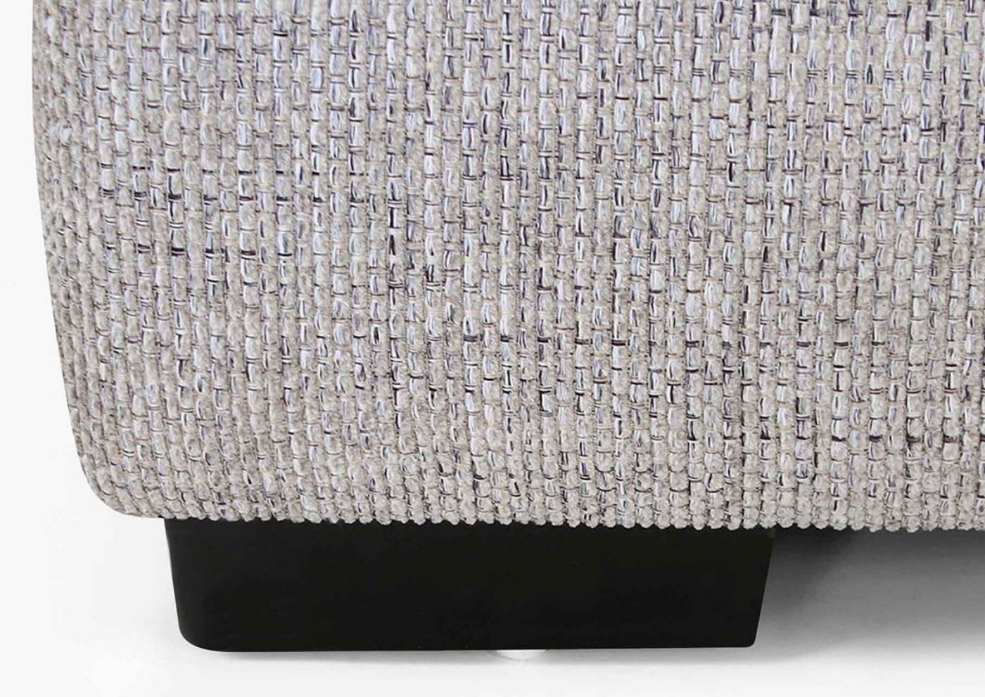 Light Gray Crosby Sofa by Franklin Furniture Showing the Block Foot Detail, Made in the USA | Home Furniture Plus Bedding