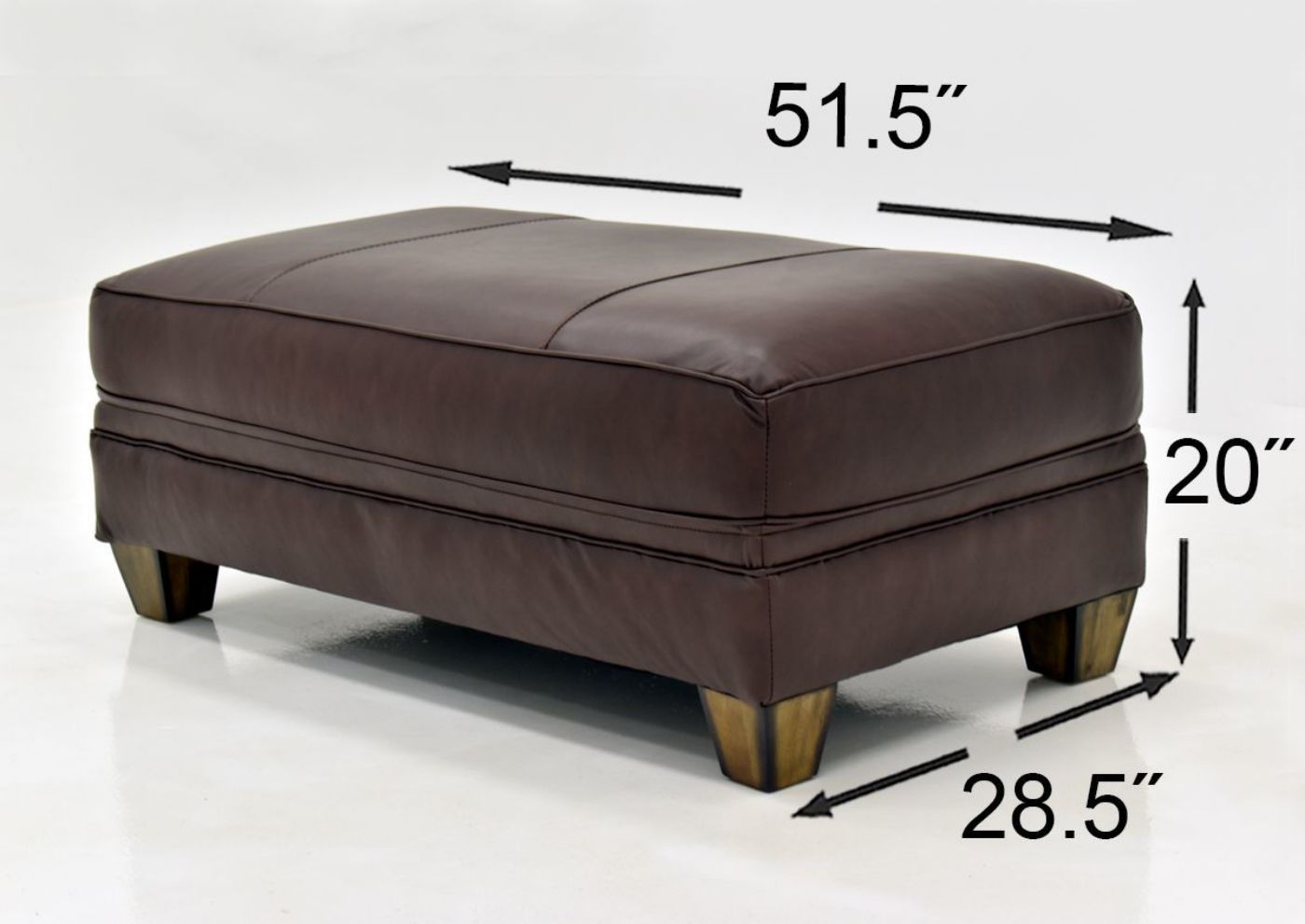Picture of Monaco Ottoman - Brown