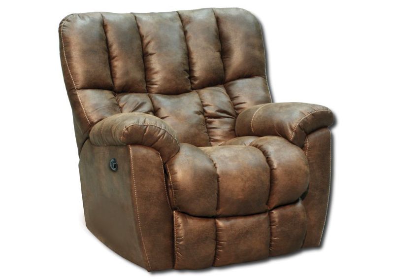 Rawlings POWER Rocker Recliner with Brown Upholstery | Home Furniture Plus Bedding