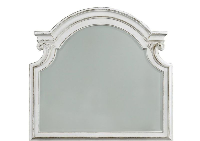 Antique White Magnolia Manor Dresser with Mirror by Liberty Furniture Showing the Mirror | Home Furniture Plus Bedding