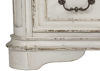 Antique White Magnolia Manor Dresser with Mirror by Liberty Furniture Showing the Foot | Home Furniture Plus Bedding