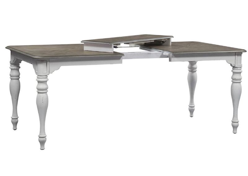 Picture of Magnolia Manor Dining Table Set with Bench - White