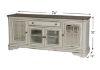 Antique White Magnolia Manor 74 Inch TV Stand by Liberty Furniture, Showing the Angle View | Home Furniture Plus Bedding