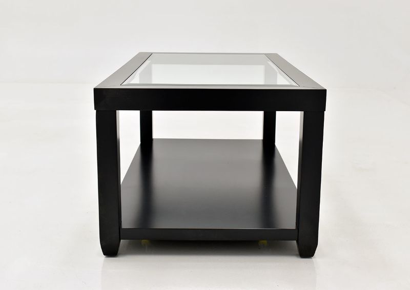 Black Urban Coffee Table by Jofran Showing the Side View | Home Furniture Plus Bedding