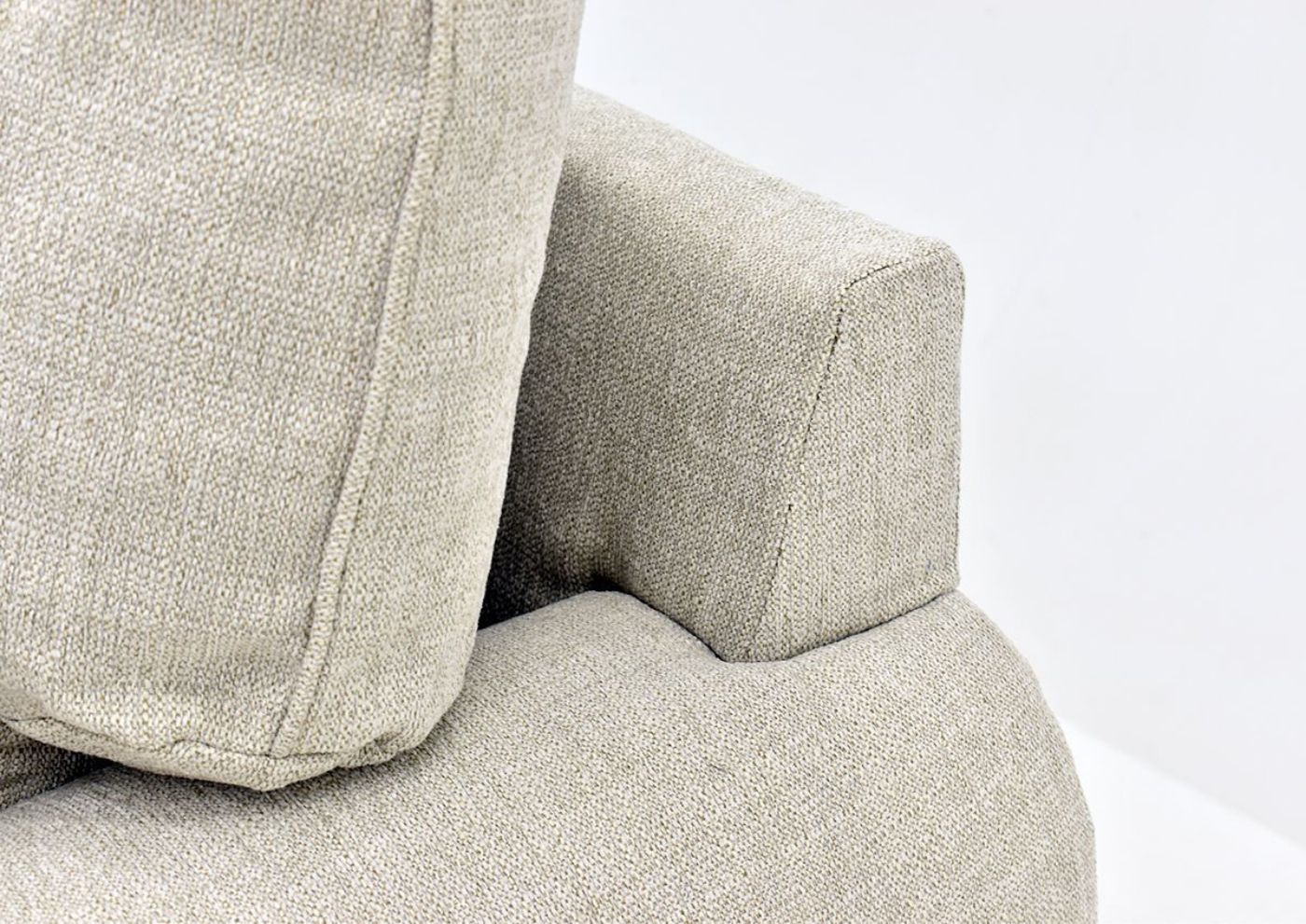 Off White Dante Flax Sofa by Albany Showing the Back View, Made in the USA | Home Furniture Plus Bedding