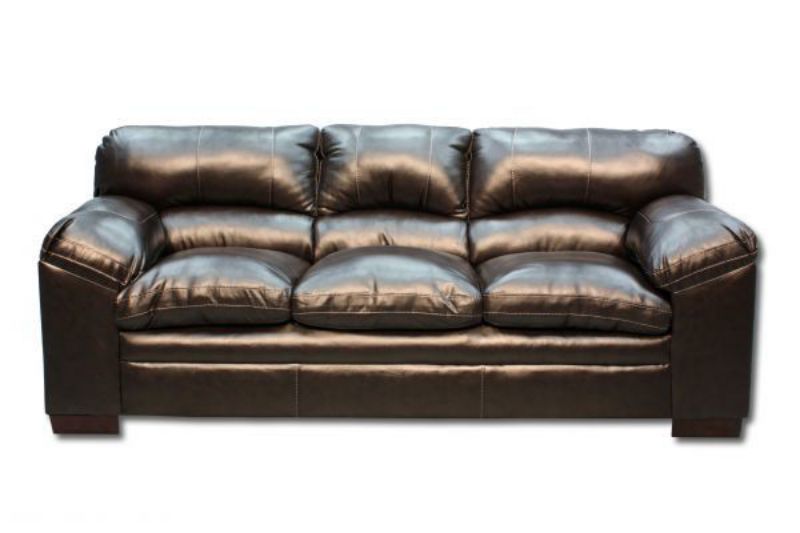 Dark Brown Bingham Sofa by Simmons Upholstery, Front Facing | Home Furniture Plus Bedding