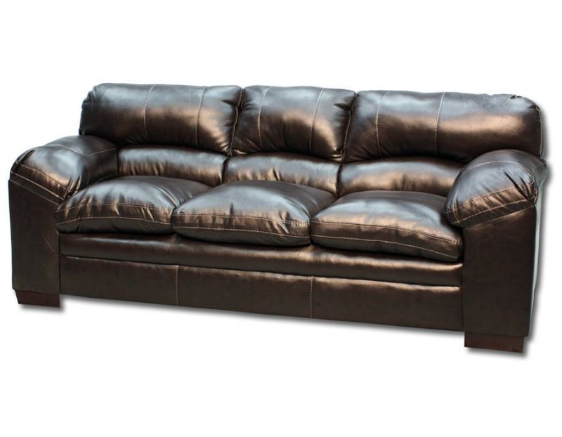 Dark Brown Bingham Sofa by Simmons Upholstery at an Angle | Home Furniture Plus Bedding