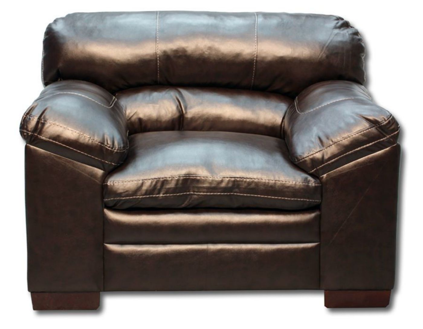 Dark Brown Bingham Chair by Simmons Upholstery, Front Facing | Home Furniture Plus Mattress