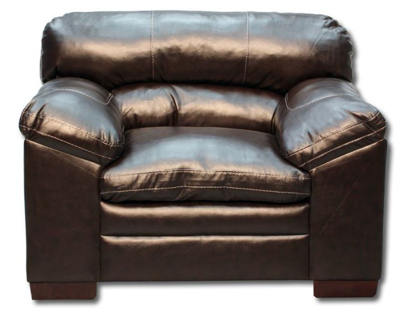 Dark Brown Bingham Chair by Simmons Upholstery, Front Facing | Home Furniture Plus Mattress