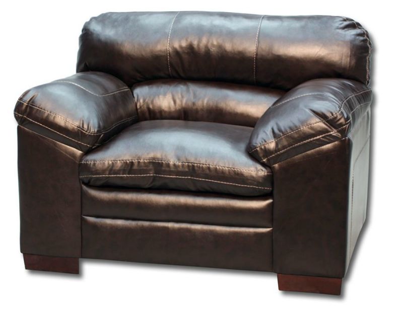 Dark Brown Bingham Chair by Simmons Upholstery at an Angle | Home Furniture Plus Mattress