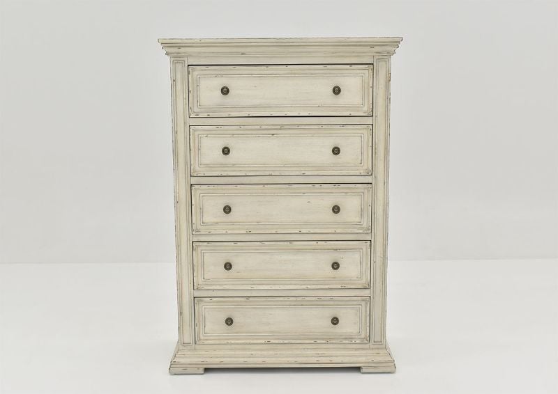 White Big Valley Chest of Drawers by Liberty Furniture  Showing the Front View | Home Furniture Plus Bedding